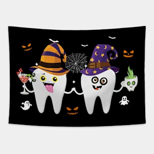 Funny Halloween Dentist Dental Men Women Tapestry