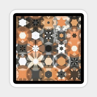 Autumn Plaid Mosaic Fall Magnet