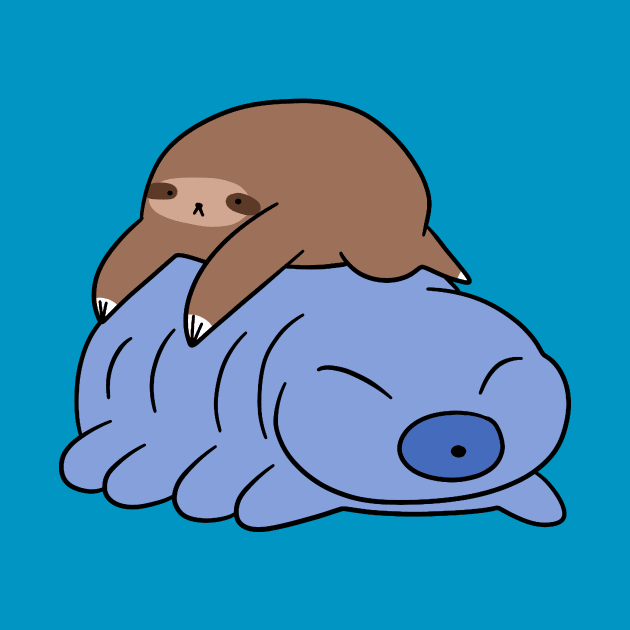 Little Sloth and Waterbear by saradaboru