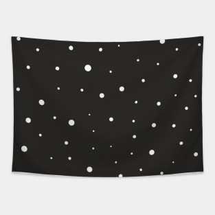 Dots black and white Tapestry