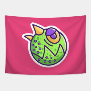 Cute Monster Head 5 Tapestry