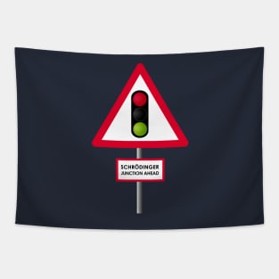 Schrodinger Junction Ahead Tapestry