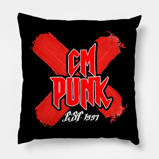 CM PUNK Pillow by Tuna2105