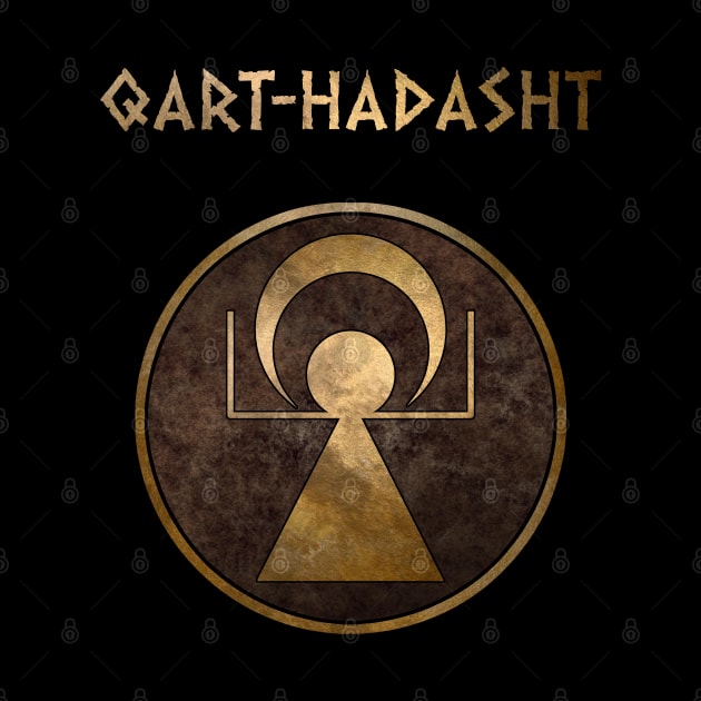 Carthage Ancient Symbol of Qart-Hadasht by AgemaApparel