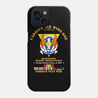 Carrier Air Wing One - Gulf War w Ship Ribbons Phone Case