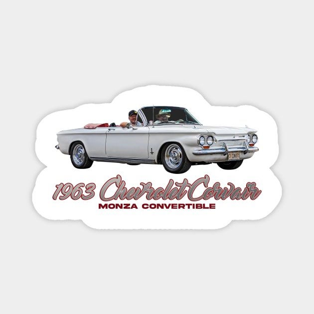 1963 Chevrolet Corvair Monza Convertible Magnet by Gestalt Imagery