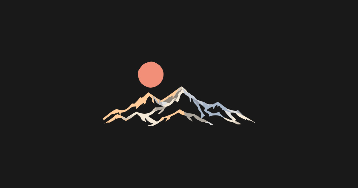 minimalist Mountain - Adventure - T-Shirt | TeePublic