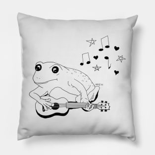 Ukulele Frog Pillow