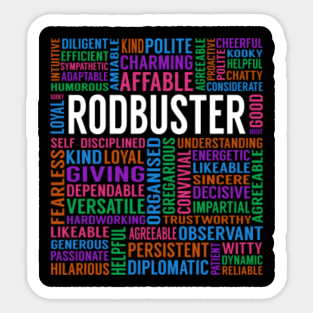 Rodbuster Job Title Stickers Teepublic