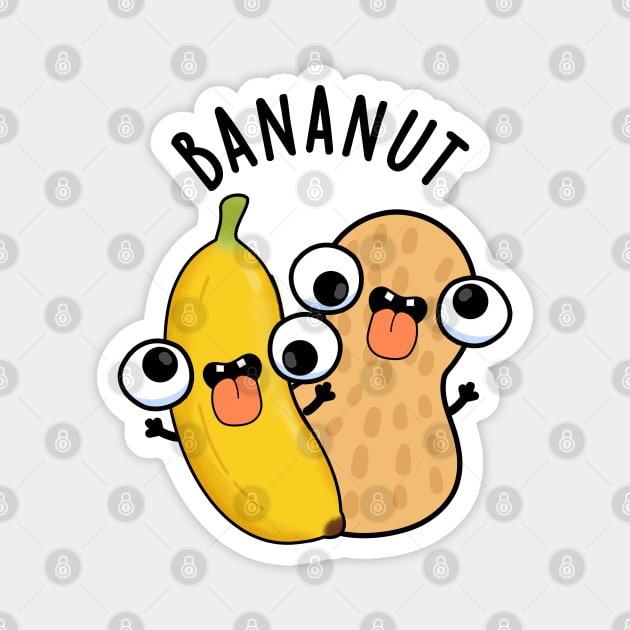Bananut Funny Fruit Banana Pun Magnet by punnybone