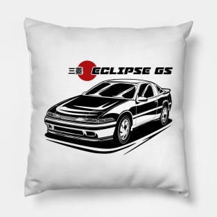 Eclipse GS - Black Print and Spot Red Pillow