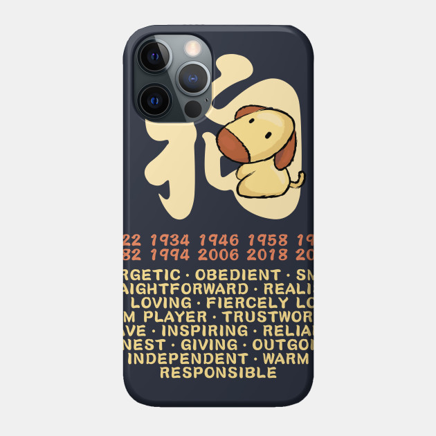 CUTE DOG CHINESE ZODIAC ANIMAL PERSONALITY TRAIT - Year Of The Dog - Phone Case