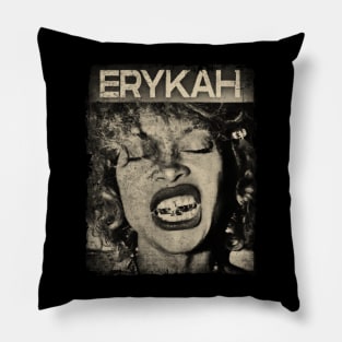erykah Badu #12 vintage //thank you for everything Pillow