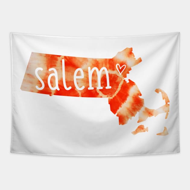 Tie Dye Salem Massachusetts Tapestry by aterkaderk