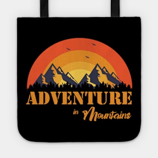 Adventure in mountains - camping, hiking, trekking, couple goal Tote