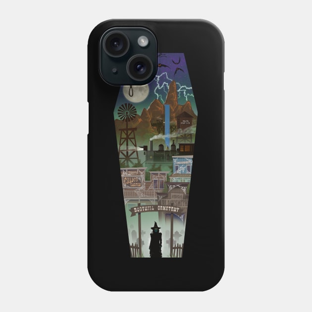 See You In The Fog - Knott's Scary Farm Phone Case by Cartarsauce Threads 