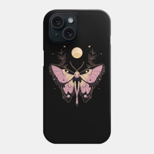 Pink Celestial Moth Phone Case