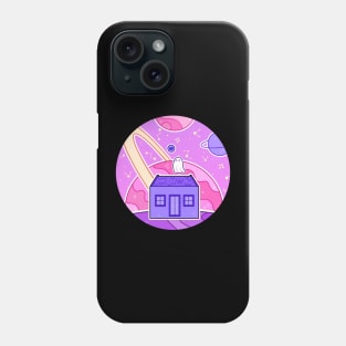 A ghost that lives on space Phone Case