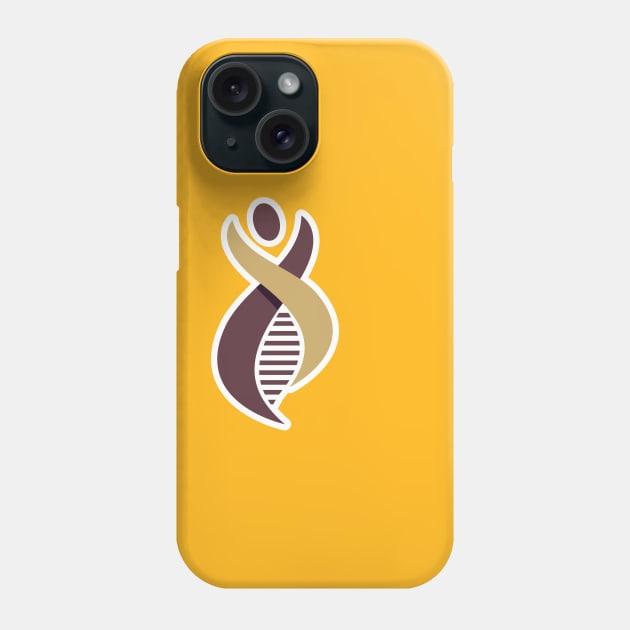 Human DNA and genetic sticker logo design. Emblem, Concept Design, Creative Symbol, Icon. Phone Case by AlviStudio