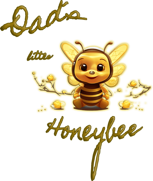 Dad´s little honeybee Kids T-Shirt by Cavaleyn Designs