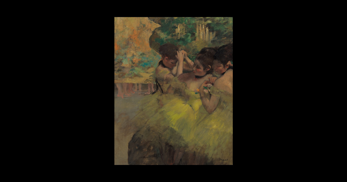 Edgar Degas Yellow Dancers In Wings Impressionist Fine Art