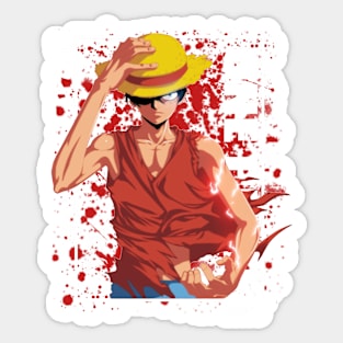 luffy one piece752.png Sticker for Sale by XzavSanfQ