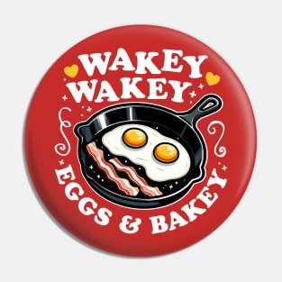 Wakey Wakey Eggs & Bakey Cute Breakfast Pin