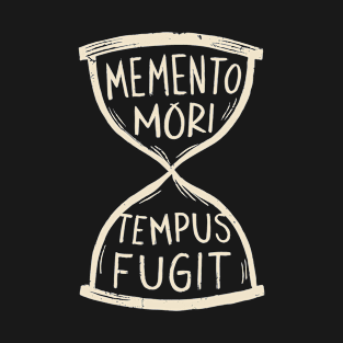 Memento Mori Tempus Fugit Hourglass Stoic T-Shirt