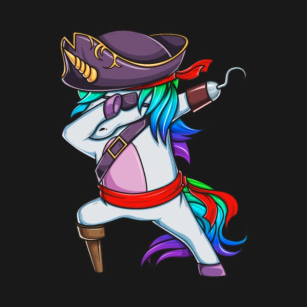 Halloween Unicorn Pirate Gift Costume Funny by Xizin Gao