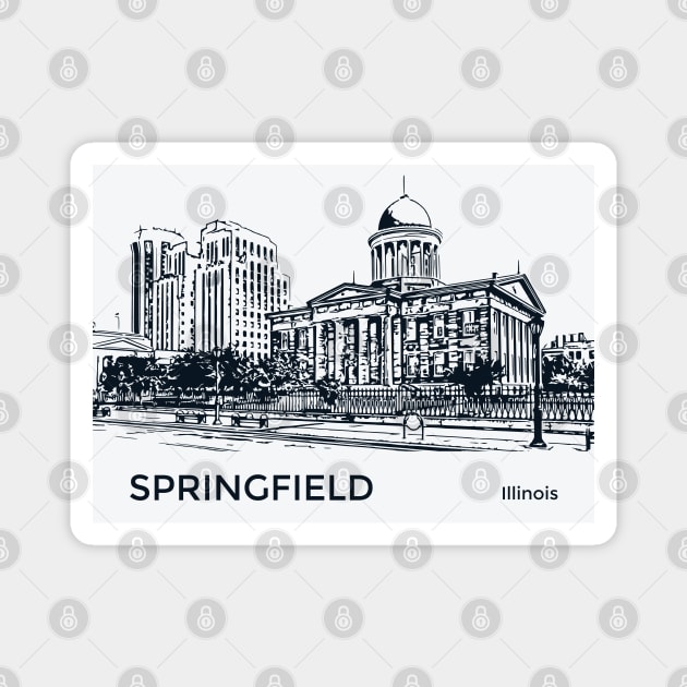 Springfield Illinois Magnet by Lakeric