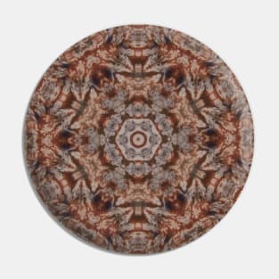 Sepia Tone Mandala Number 2 Pin