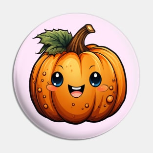 Cute Happy Pumpkin 004 Pin