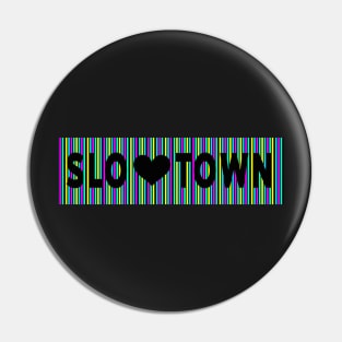 SLO TOWN with a heart Pin