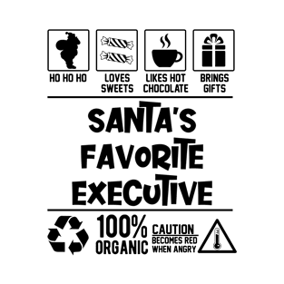 Santa's Favorite Executive Santa Claus T-Shirt