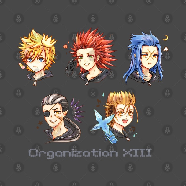 Organization XIII five bois by candypiggy