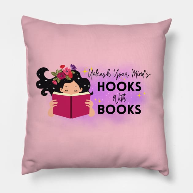 Enchanted Reading: Unleash Your Mind's Hooks with Books Pillow by DaShirtXpert