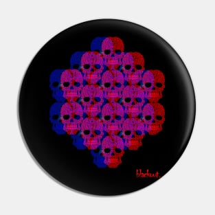 Skulls Purple Sugar 3D by Blackout Design Pin