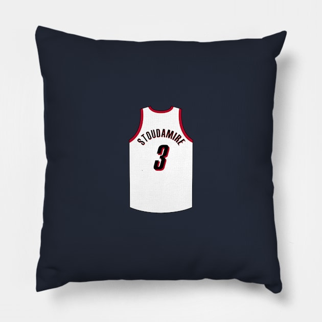 Damon Stoudamire Portland Jersey Qiangy Pillow by qiangdade