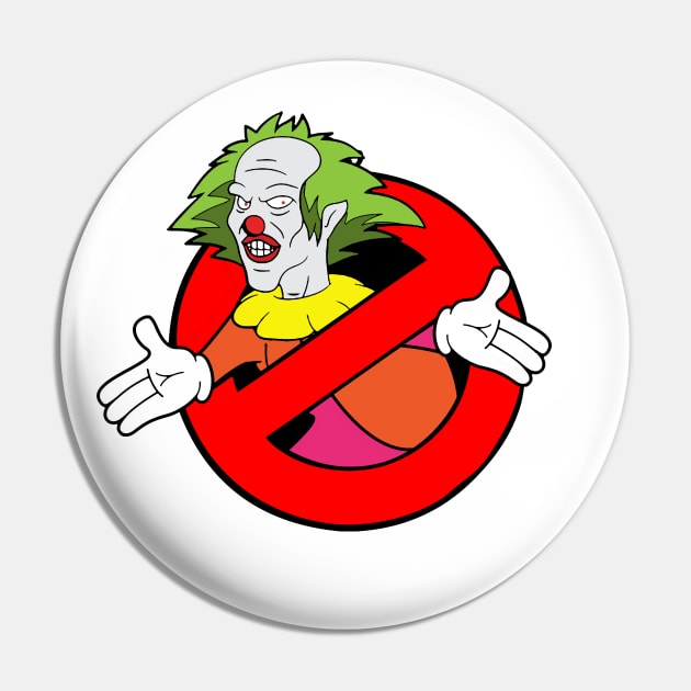 Clown Busters Pin by geeklyshirts
