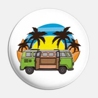 beach truck Pin