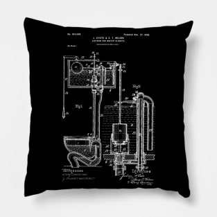 Cistern for water Closets 1898 Water Closet Patent Pillow