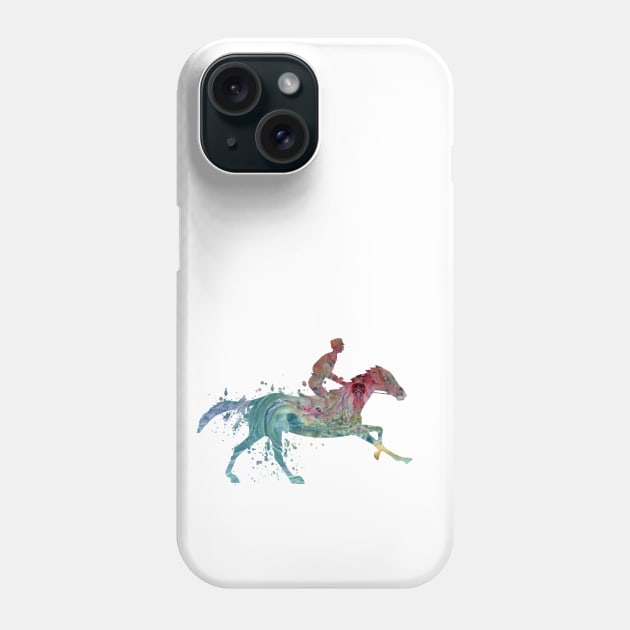 Horse and jockey Phone Case by TheJollyMarten