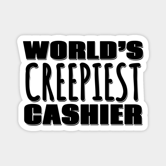 World's Creepiest Cashier Magnet by Mookle