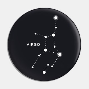 Virgo Zodiac Constellation Sign Pin