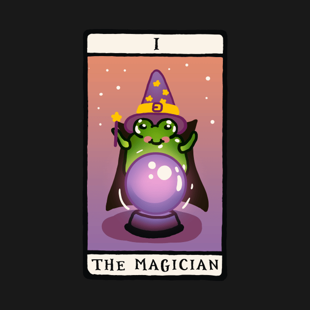 Goblincore Aesthetic Cottagecore Stupid Cute Frog Tarot Card - Artist frog - Mycology Fungi Shrooms Mushrooms by NOSSIKKO