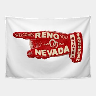 Reno Nevada Travel Good Luck Sagebrush State Lake Tahoe Tapestry