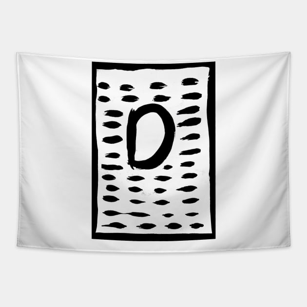 the letter d painting Tapestry by the_spiritual_view