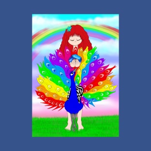 Crystal fairy and peacock friend T-Shirt