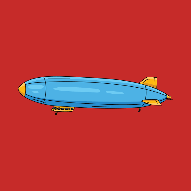 Airship cartoon illustration by Cartoons of fun