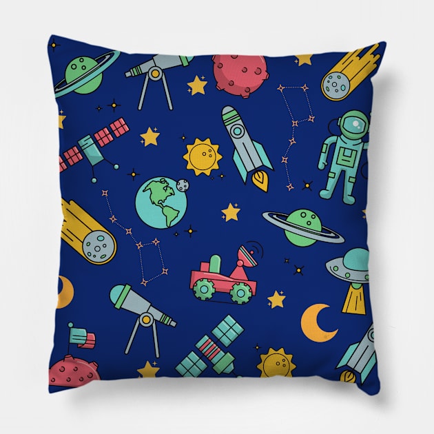 Outerspace pattern gift for outer space lovers Pillow by CuTeGirL21